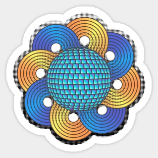 Disco Grooves Sticker